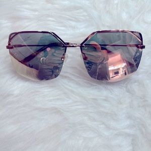 Diff Rose Gold Sunglasses